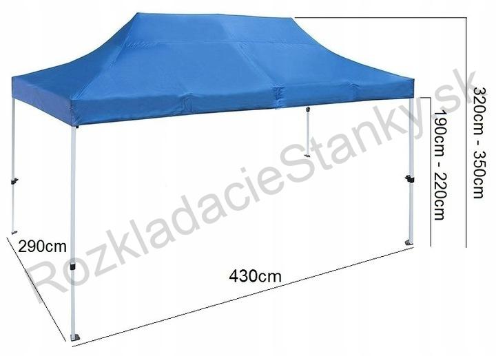 rozkladací stan TENTS 3x4,5 hnedý