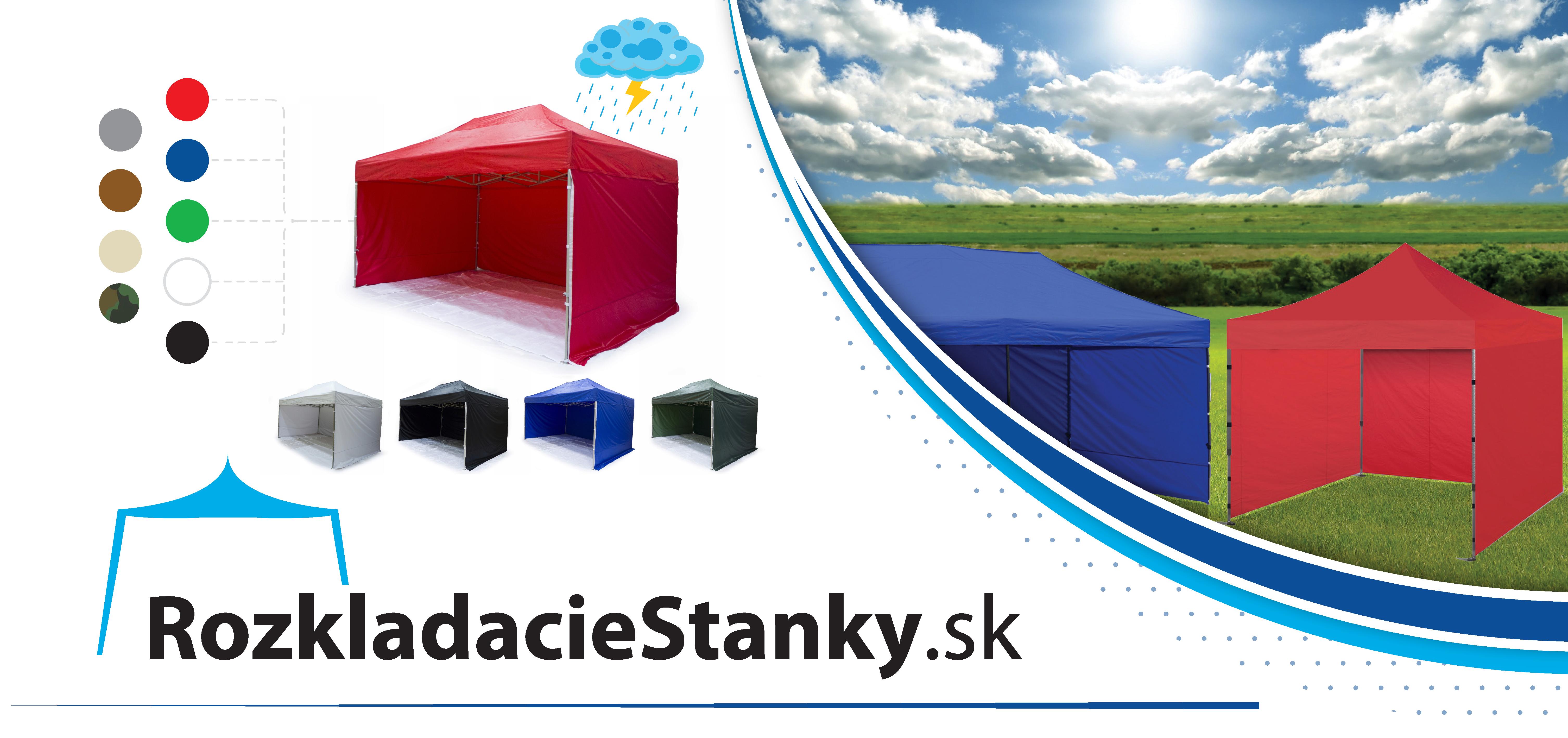 rozkladací stan TENTS 3x4,5 hnedý