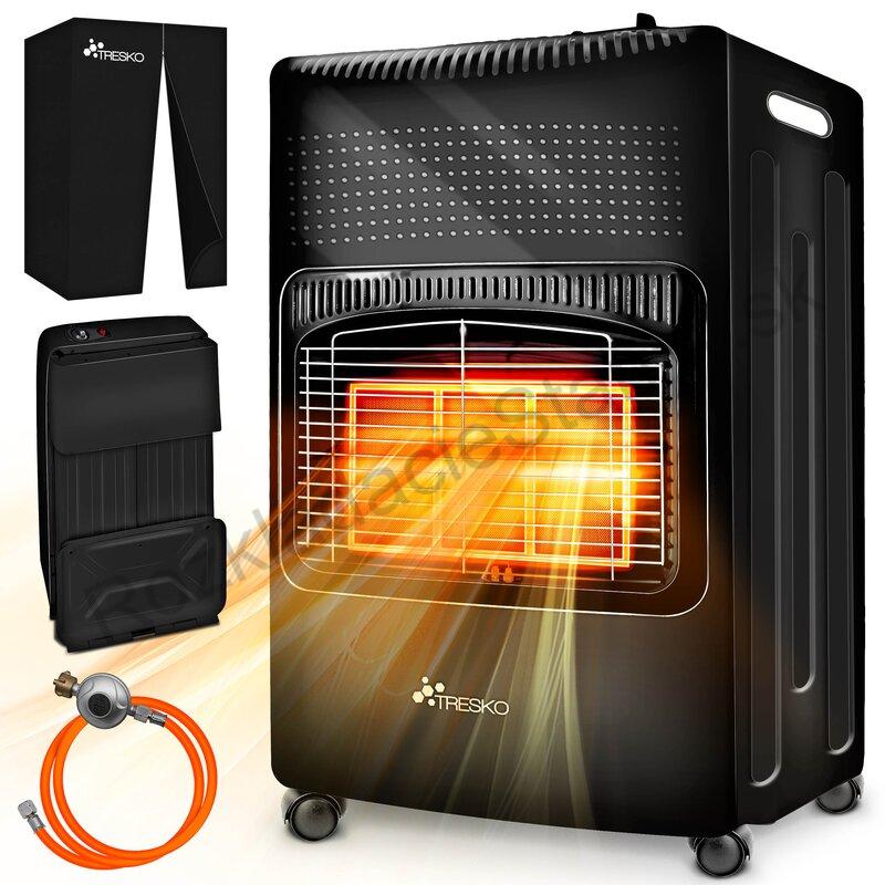 Plynový ohrievač TRESKO 4200W čierny
