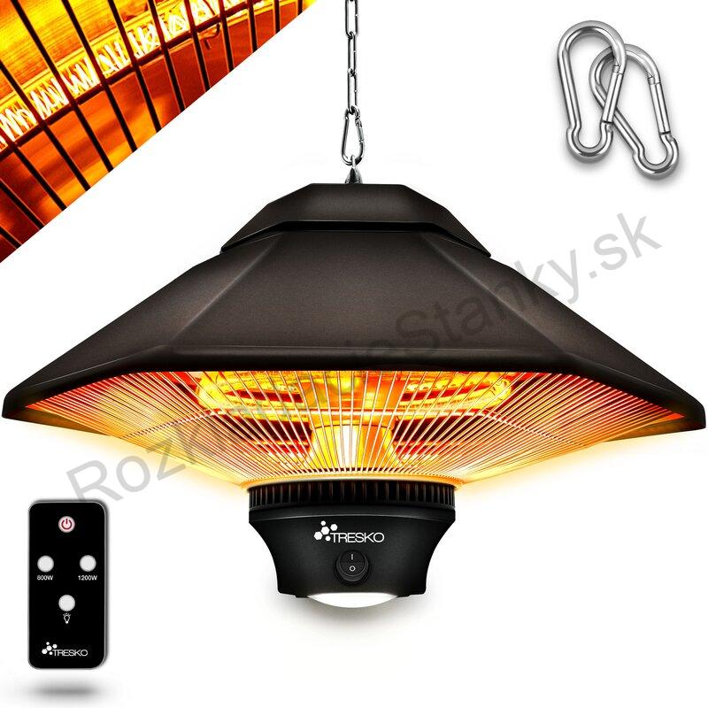 Stropný ohrievač TRESKO 1200W bronzový