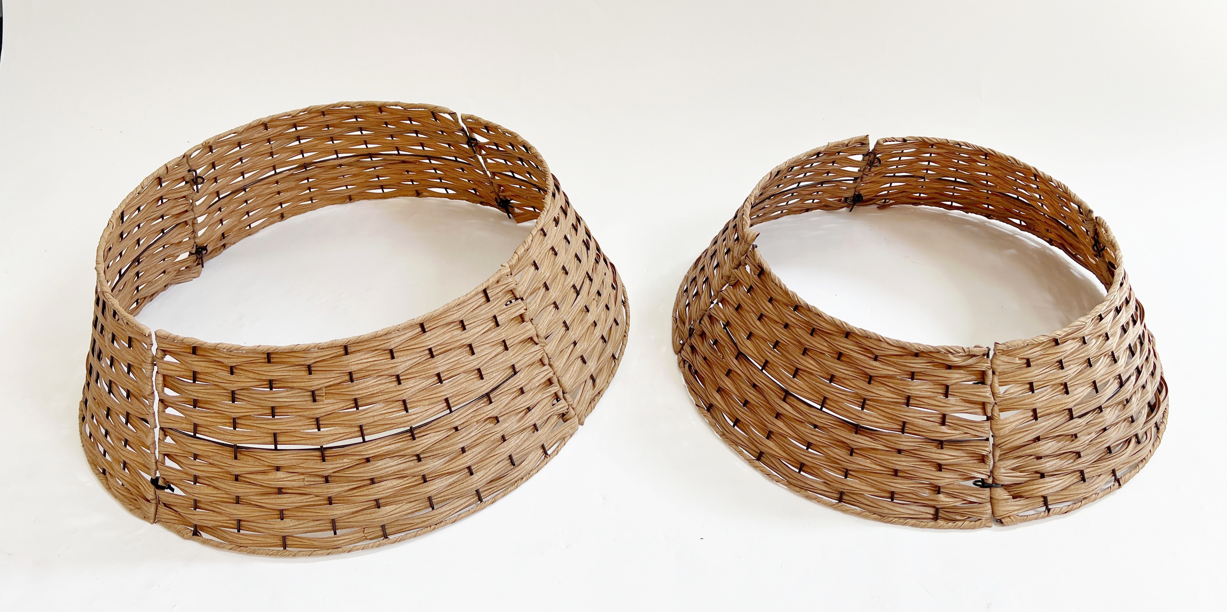 Obal na stojan stromčeka/hnedý/-ratanový -65cm