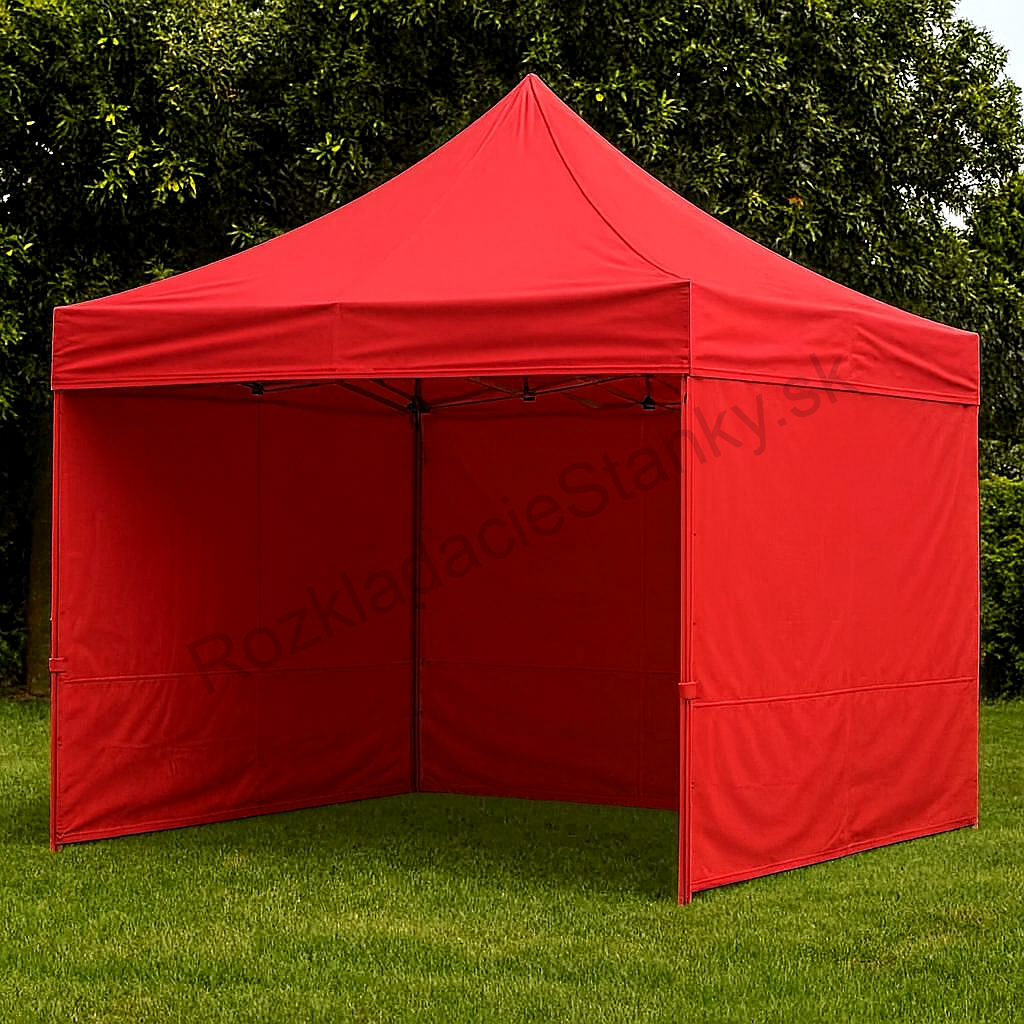 rozkladací hliníkový stan TENTS HEX40L 3x3 červený