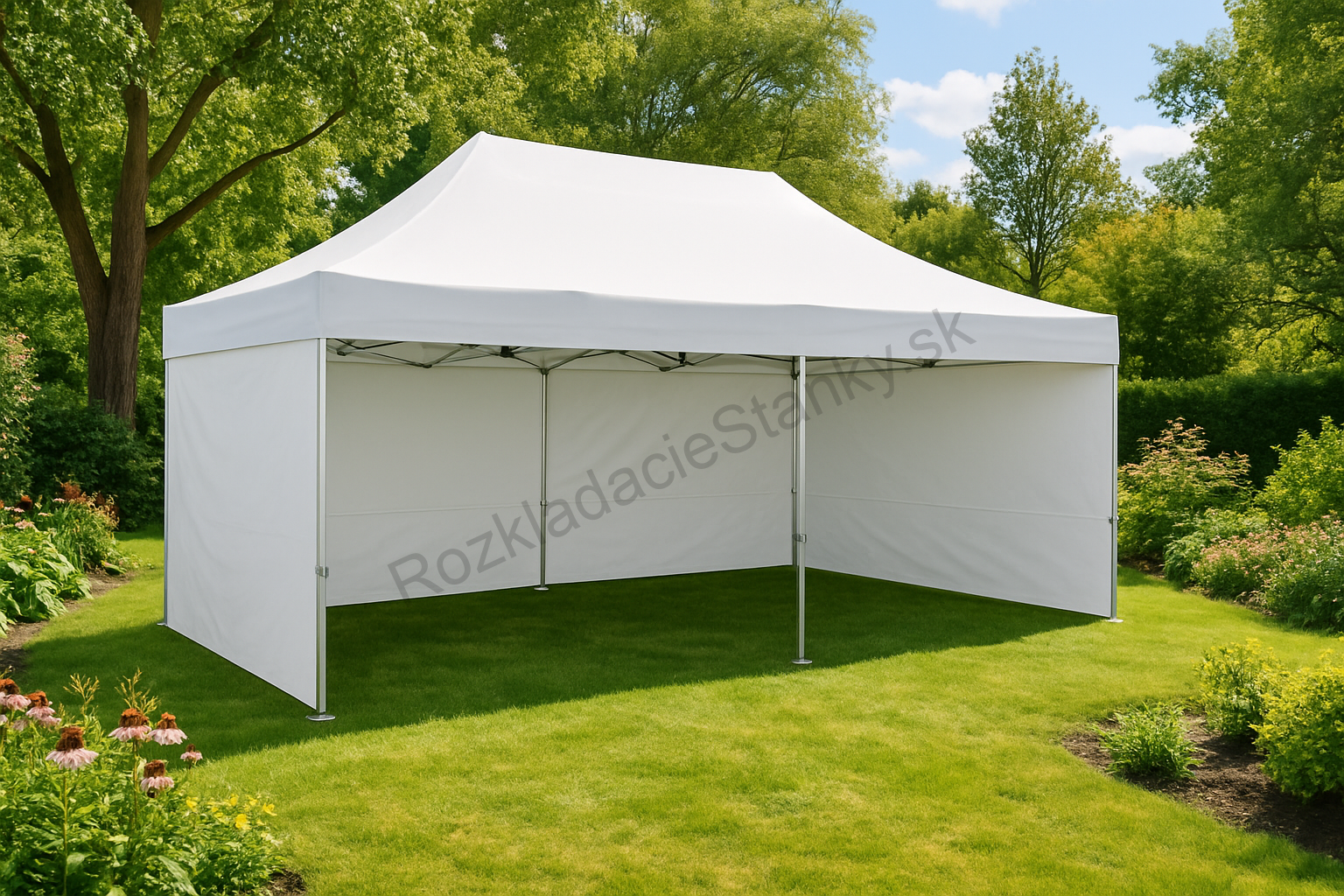 rozkladací hliníkový stan TENTS HEX40L 3x6 biely