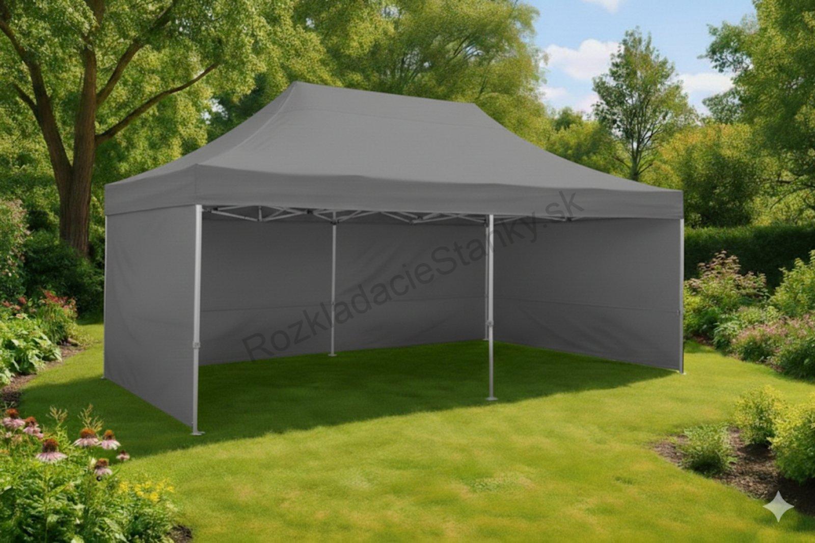 rozkladací hliníkový stan TENTS HEX40L 3x6 šedý