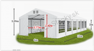 veľkokapacitný stan 6x12m summer