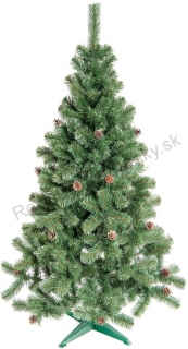 Vianočný stromček 220 cm jedľa so šiškami