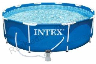bazén s konštrukciou a filtráciou 305cm x 76cm modrý